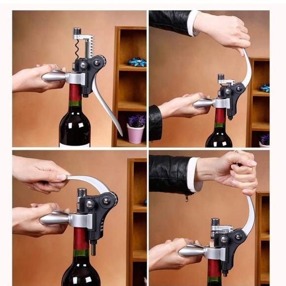 2 pc Rabbit-Shaped Corkscrew Wine champagne 🥂 🍾 PLUS decorative Glass Cork - Picture 9 of 12